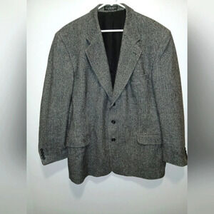 GIANFRANCO RUFFINI men's 46 R cashmere blend herringbone blazer Italy
